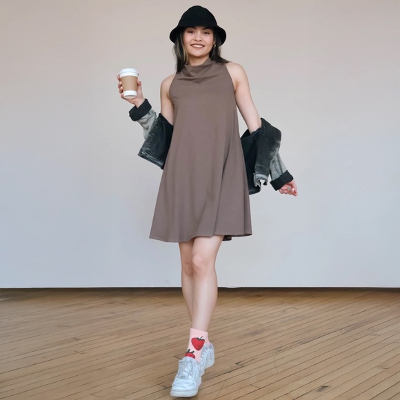 Wulfka Chicago Dress, Tent-style, Cowl Neck, Worn Once. Size S - Picture 5 of 8